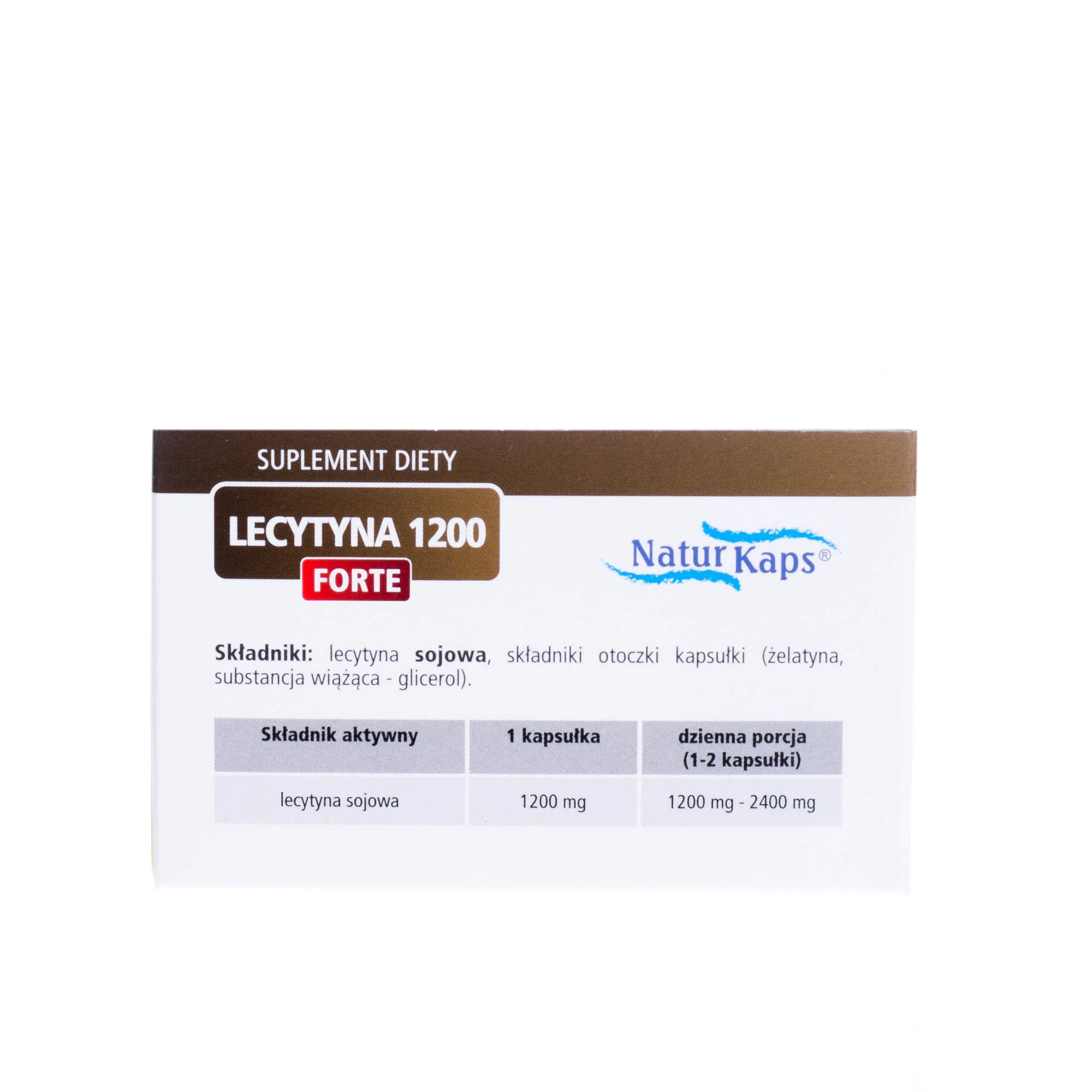 Naturkaps Lecytyna 1200 mg Forte 40 kapsułek