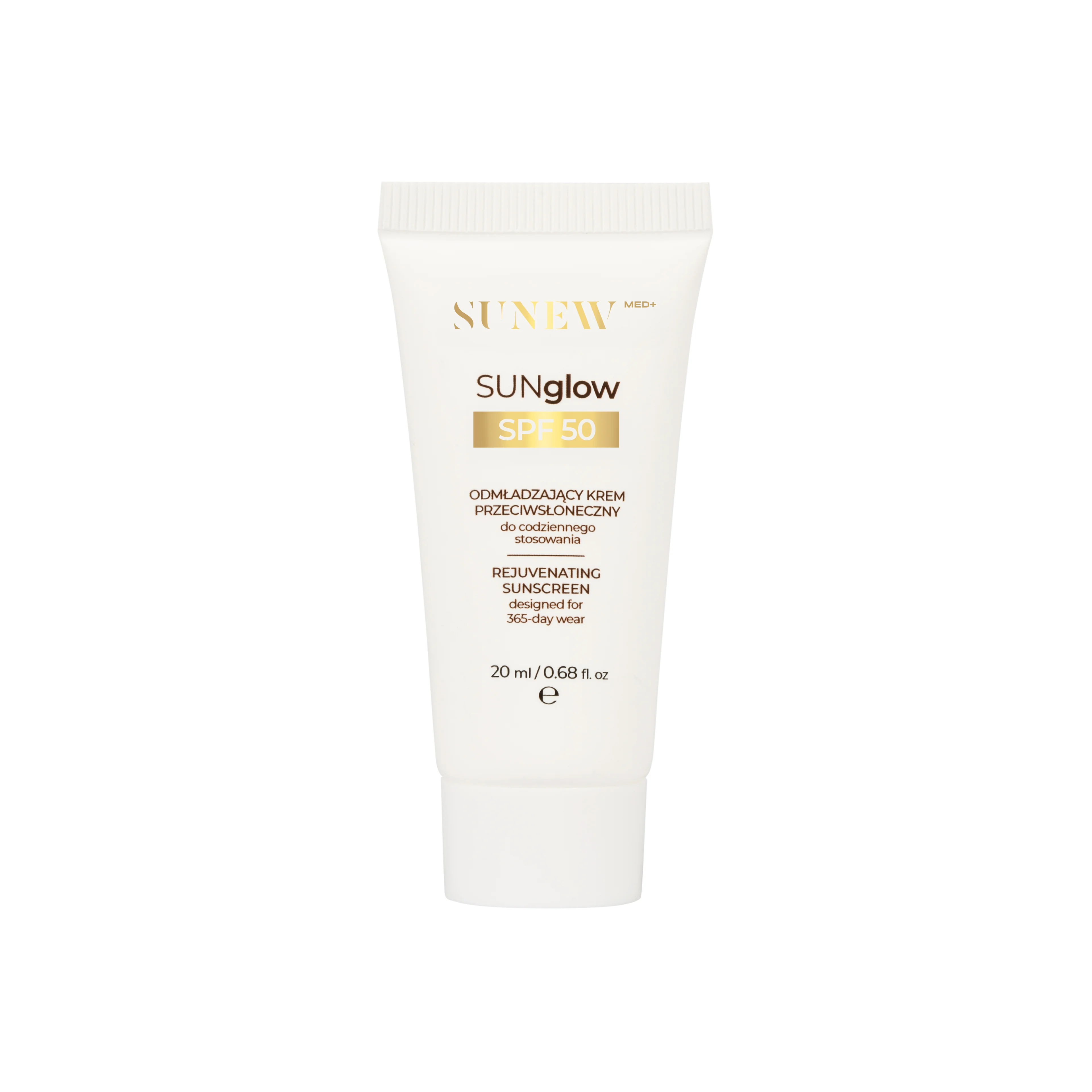 SunewMed+ SUNglow SPF50 odmładzający krem przeciwsłoneczny do codziennego stosowania, 20 ml