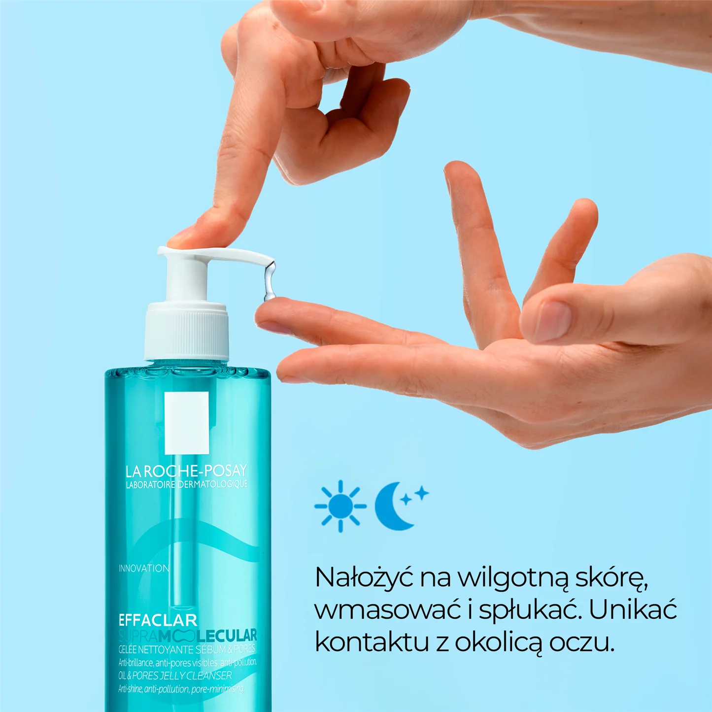 La Roche-Posay Effaclar Supramolecular żel oczyszczający pory i redukujący sebum, 400 ml