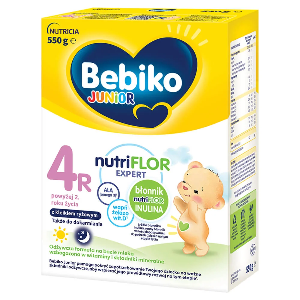 Bebiko Junior 4R odżywcza formuła na bazie mleka dla dzieci powyżej 2. roku życia, 550 g
