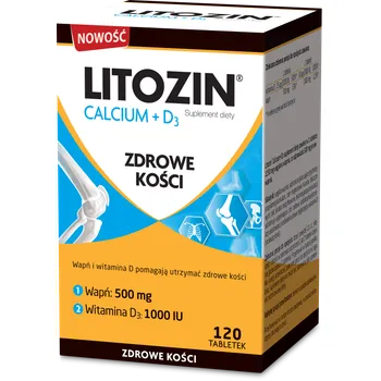 Litozin Calcium + D3, suplement diety, 120 tabletek 