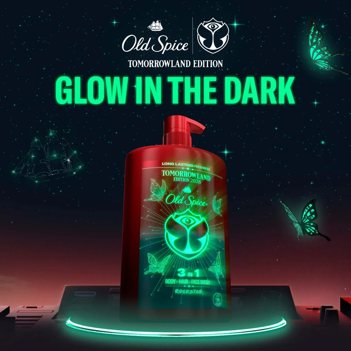 Old Spice Rockstar żel pod prysznic 3w1, 1000 ml