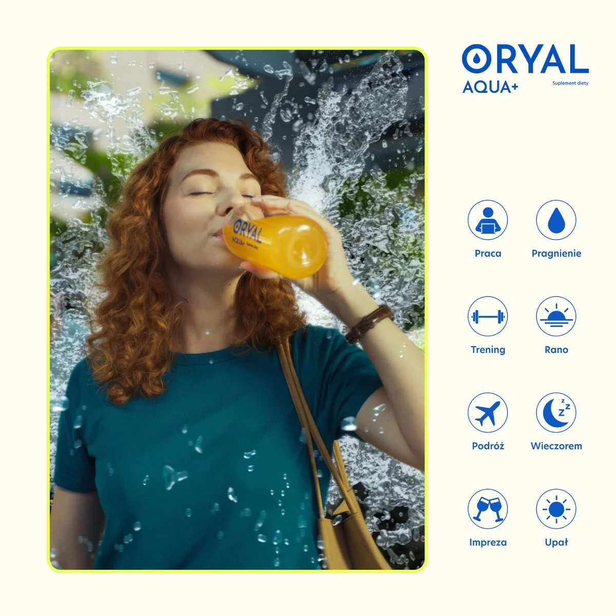Oryal Aqua+ Mango Marakuja 14 saszetek