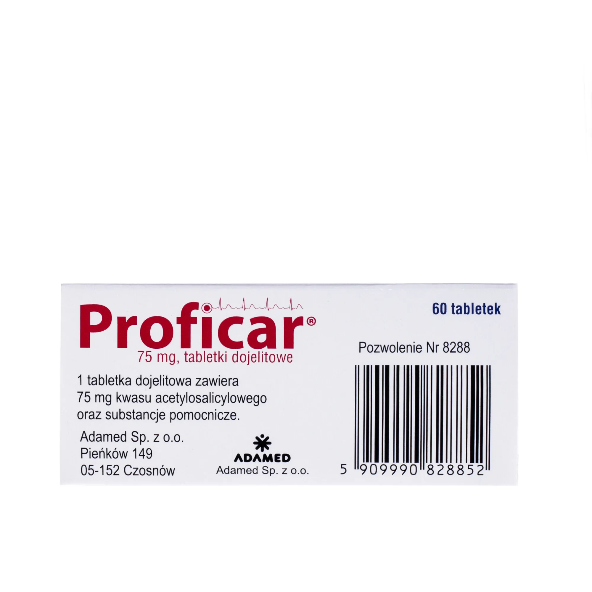 Proficar, 75 mg, 60 tabletek 