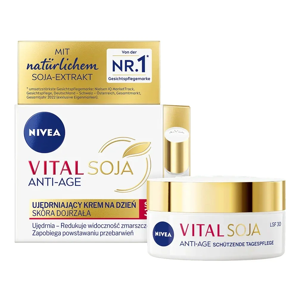Nivea Vital Soja Anti-Age ujędrniający krem na dzień SPF 30, 50 ml