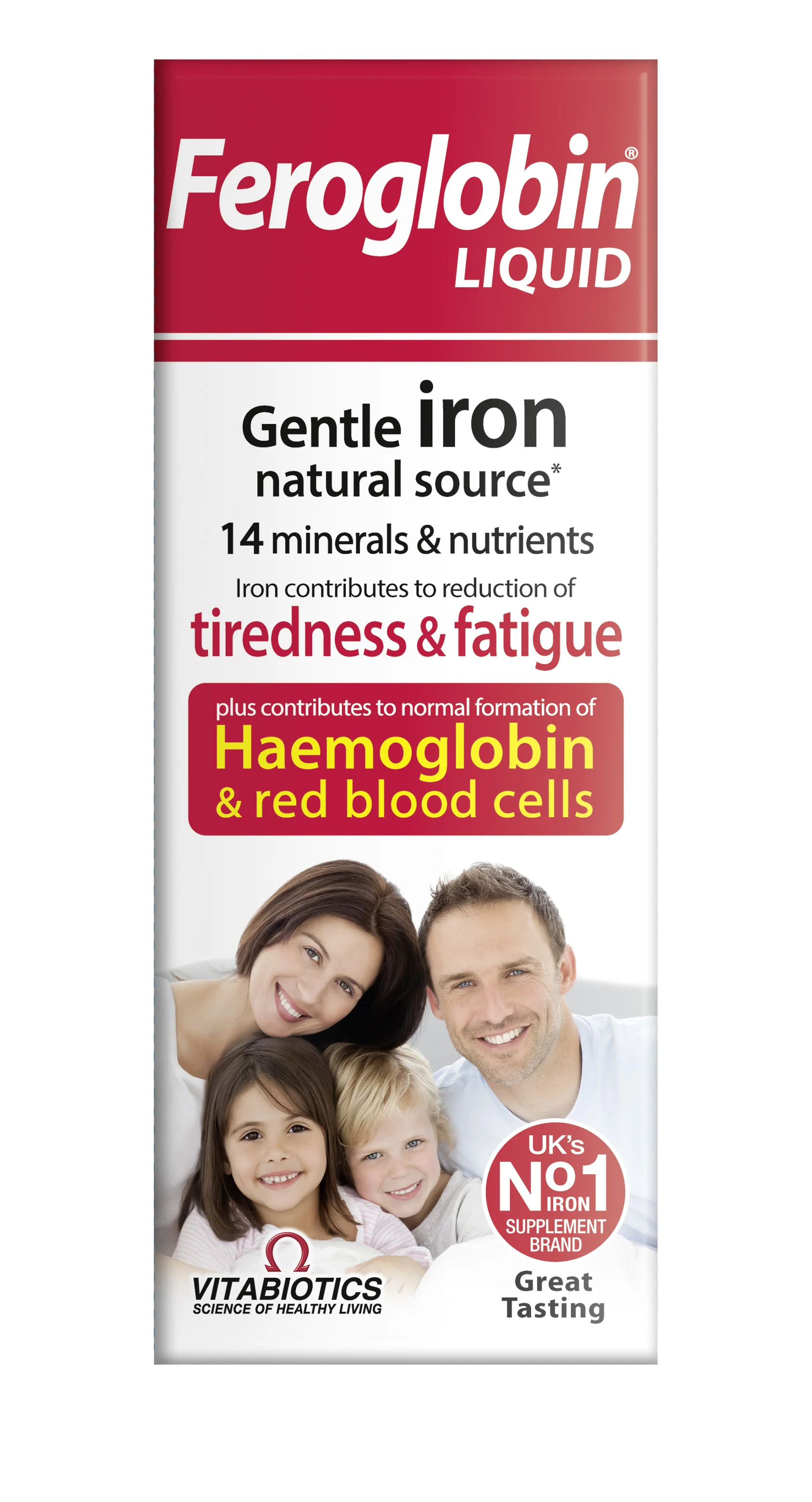 Vitabiotics Feroglobin Liquid Feroglobina suplement diety w płynie, 200 ml