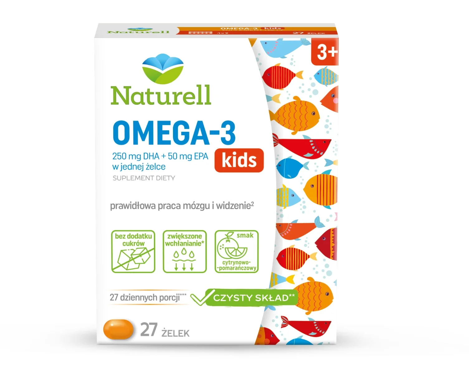 Naturell Omega-3 Kids 27 żelek
