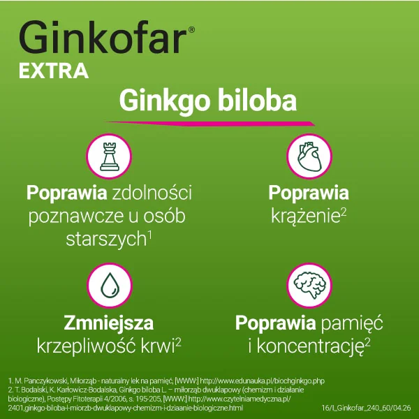Ginkofar Extra 240 mg 60 tabletek