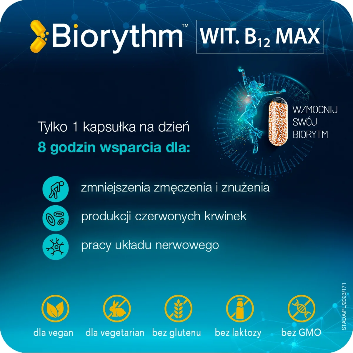 BIOrythm Witamina B12 Max 30 kapsułek