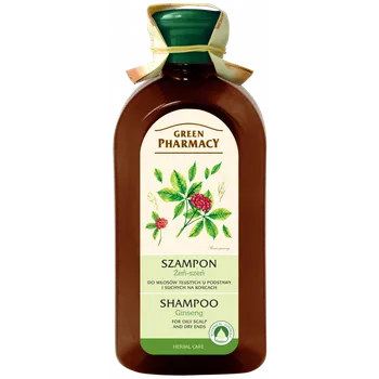 Green Pharmacy,  szampon do włosów tłustych u podstawy i suchych na końcach, żeń-szeń, 350 ml 