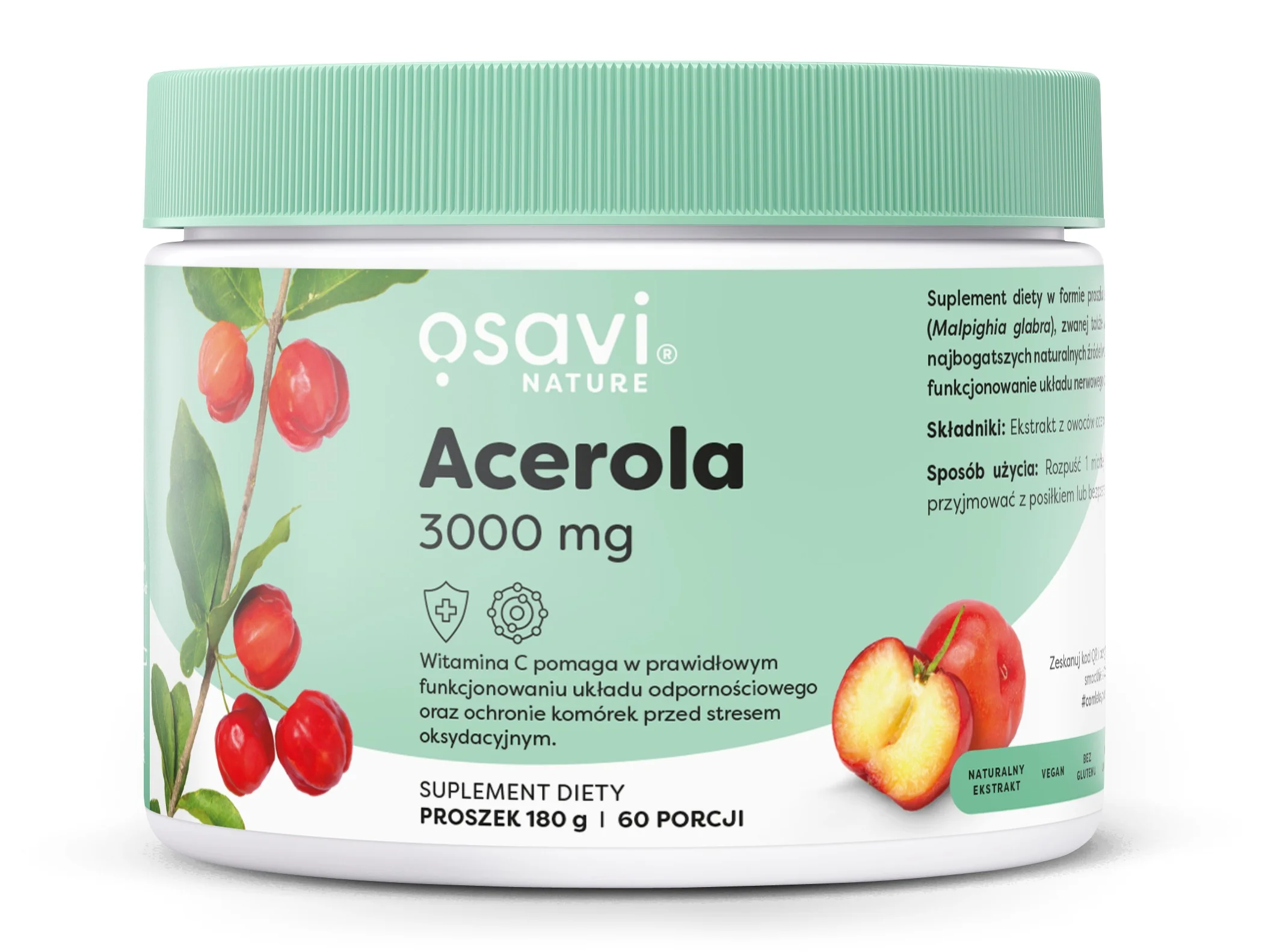 Osavi Nature Acerola proszek, 180 g