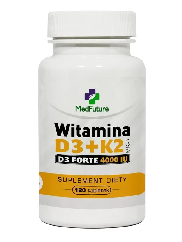 Medfuture Witamina D3+K2 MK-7 Forte, suplement diety, 120 tabletek