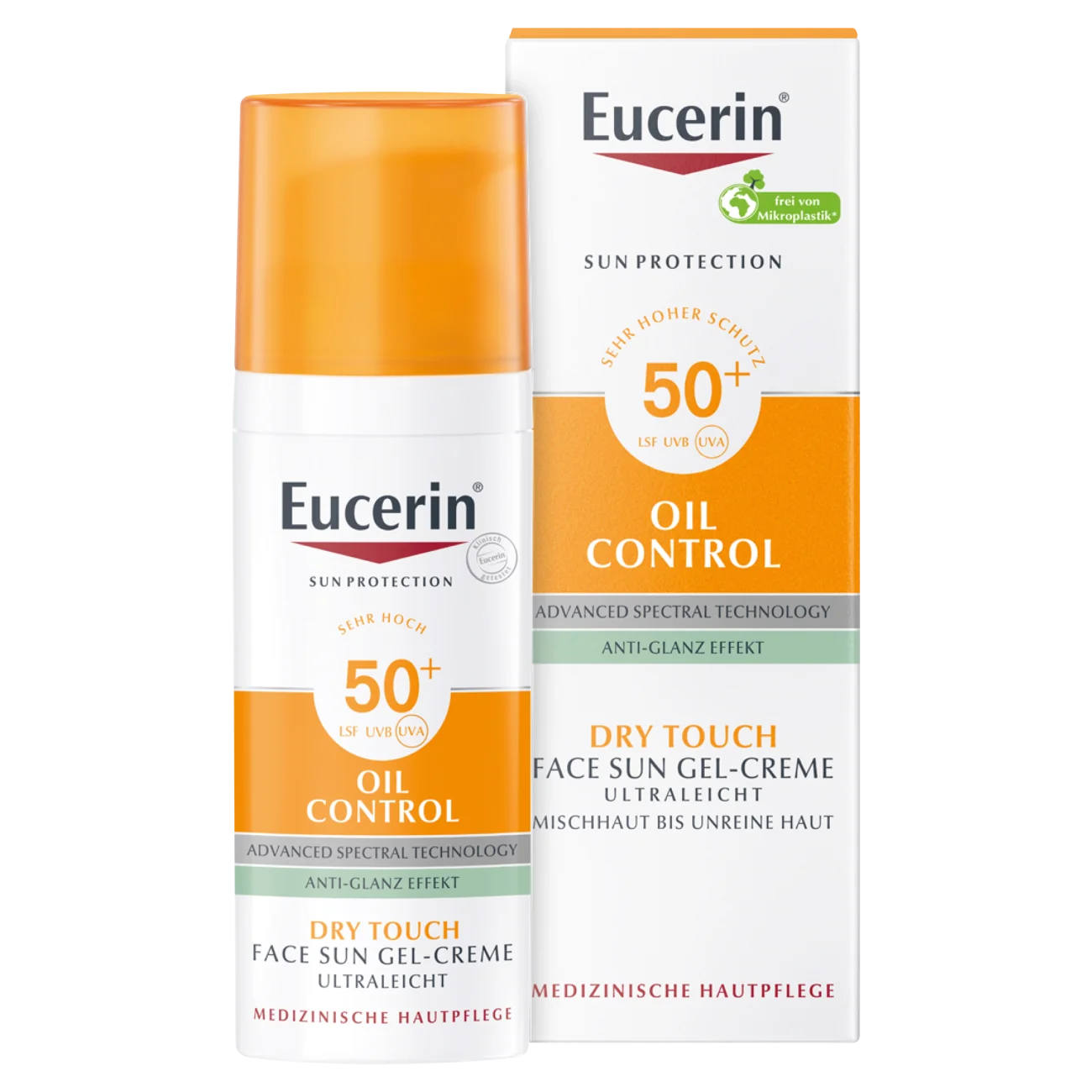 Eucerin Sun Oil Control Dry Touch Żel-krem ochronny SPF50+, 50 ml