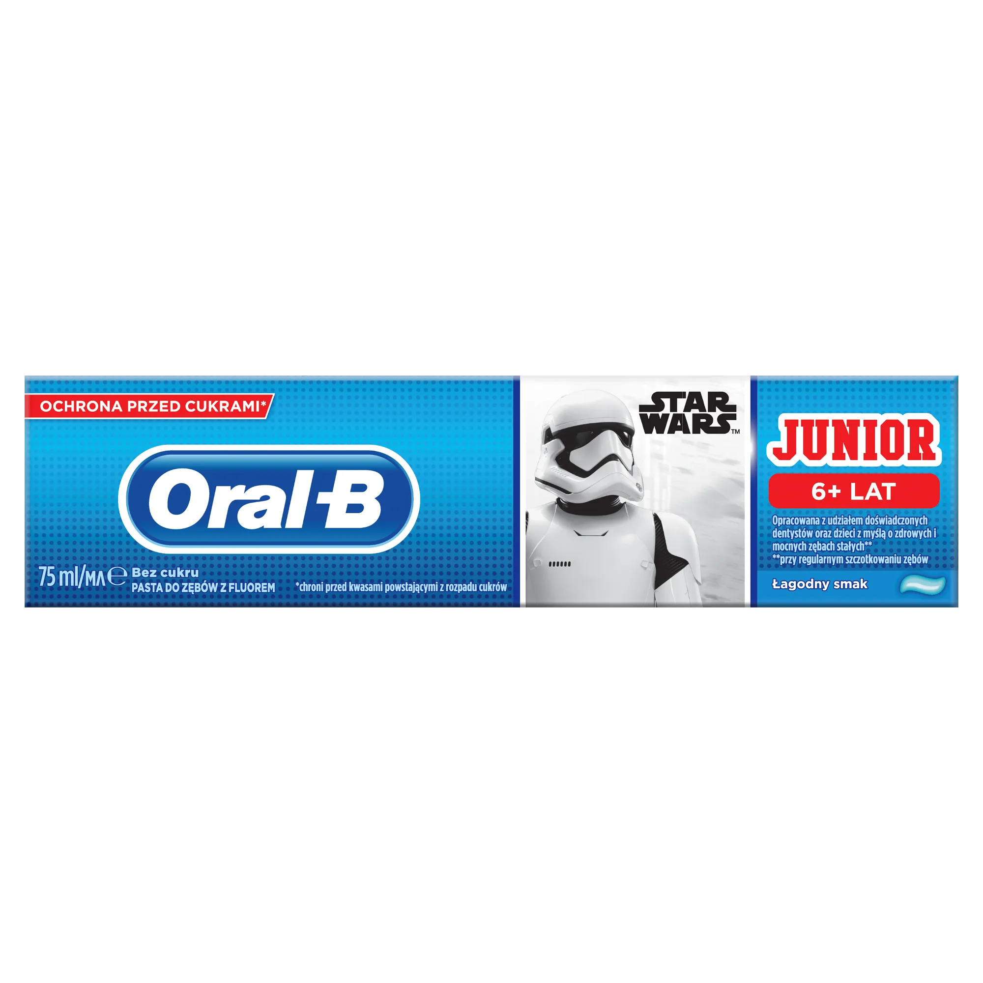 Oral-B Junior Star Wars pasta do zębów dla dzieci 6+, 75 ml