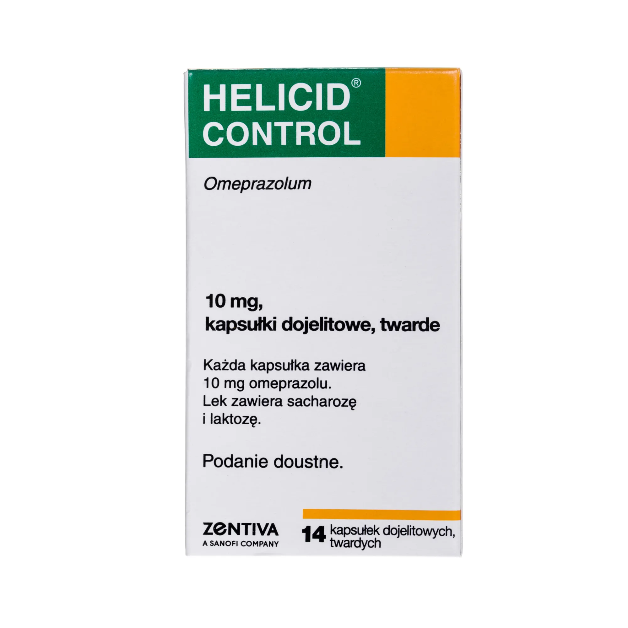 Helicid Control, 10 mg, 14 kapsułek dojelitowych 