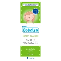 Bobolen Porost Islandzki, syrop na kaszel, 120 ml