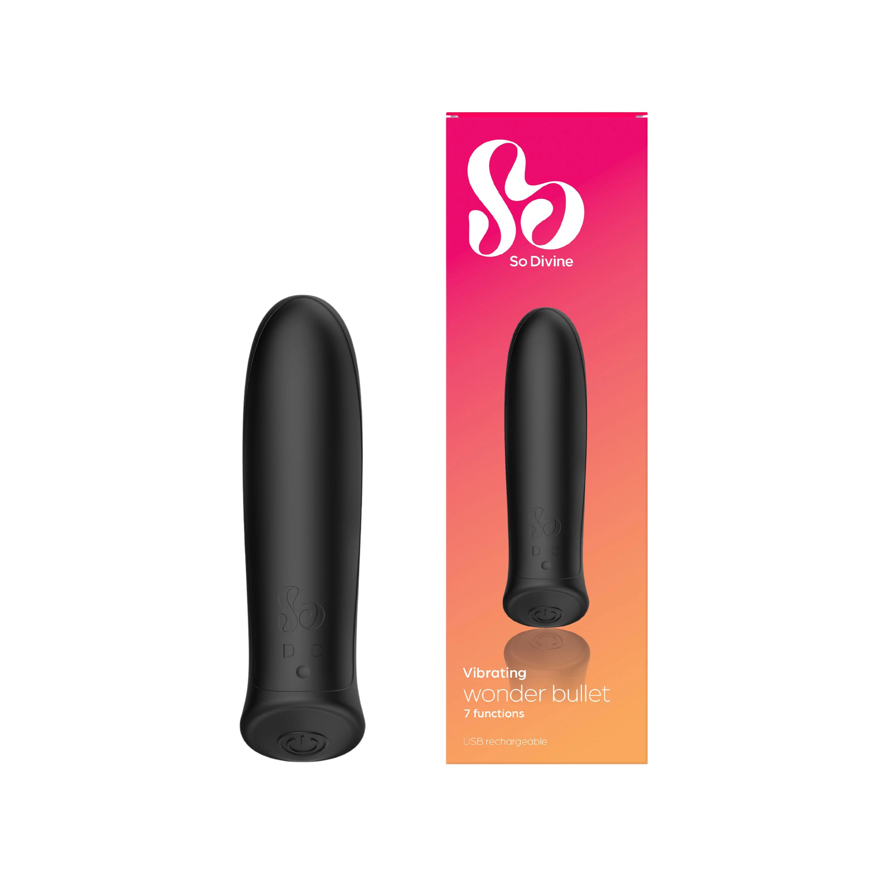 So Divine Wonder Bullet wibrator czarny, 1 sztuka