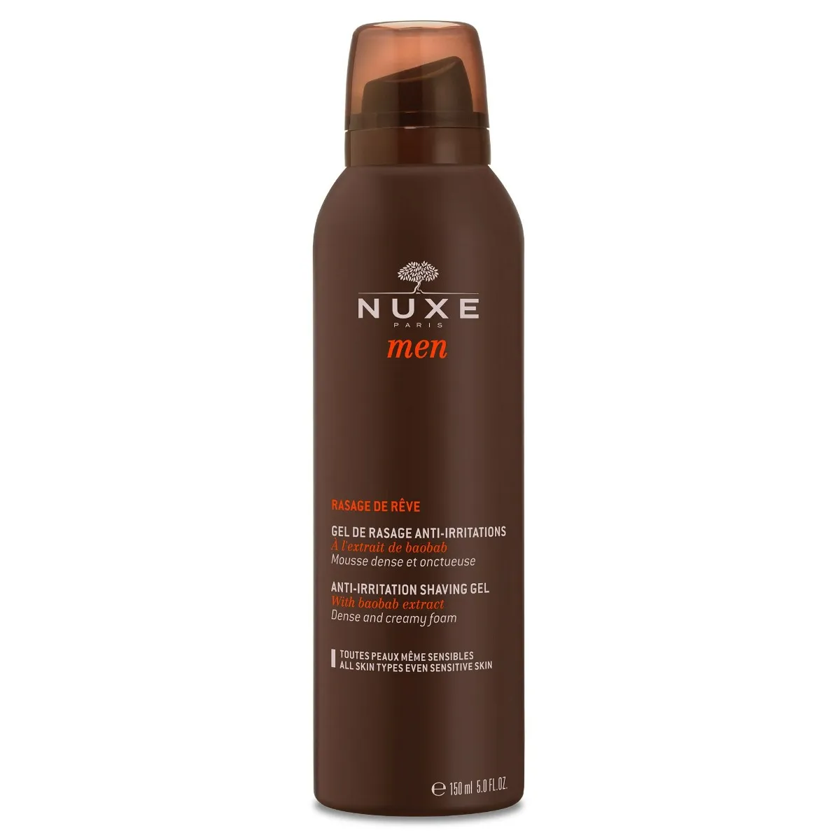 NUXE Men Żel do golenia łagodzący podrażnienia, 150 ml