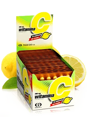 Vitaminum C, 100 mg, smak cytrynowy, 30 tabletek do ssania