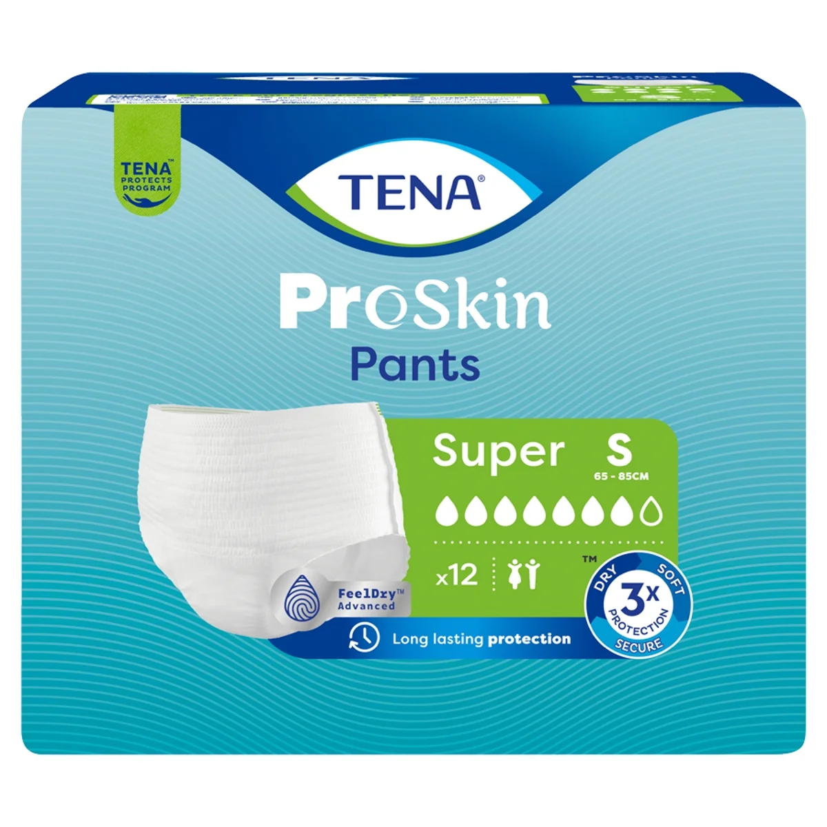 TENA ProSkin Pants majtki chłonne Super S, 12 sztuk
