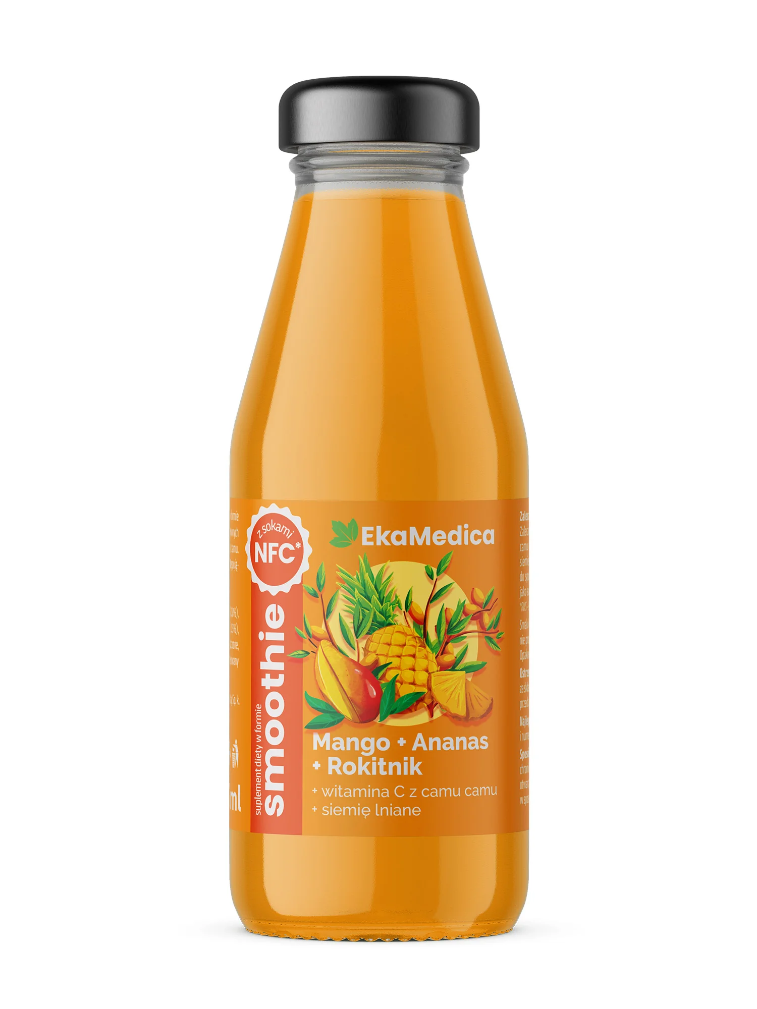 EkaMedica Smoothie mango-ananas-rokitnik, 250 ml