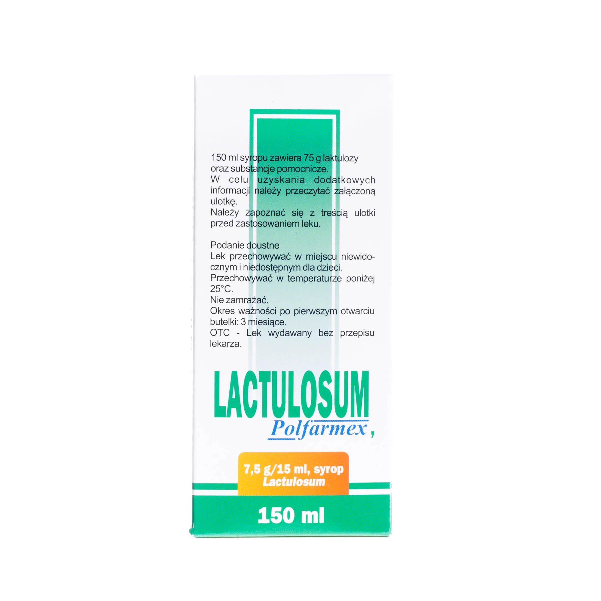 Lactulosum Polfarmex, 7,5 g/15 ml, syrop, 150 ml 