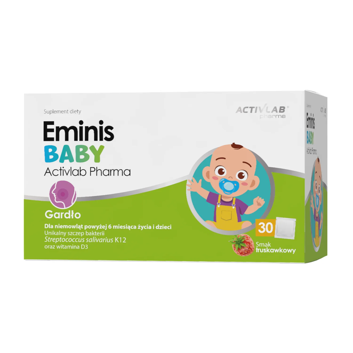 Activlab Pharma Eminis BABY truskawka, 30 saszetek x 3 g