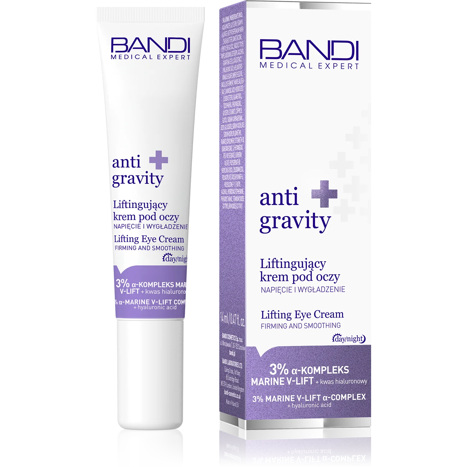 BANDI Anti Gravity liftingujący krem pod oczy napięcie i wygładzenie, 14 ml