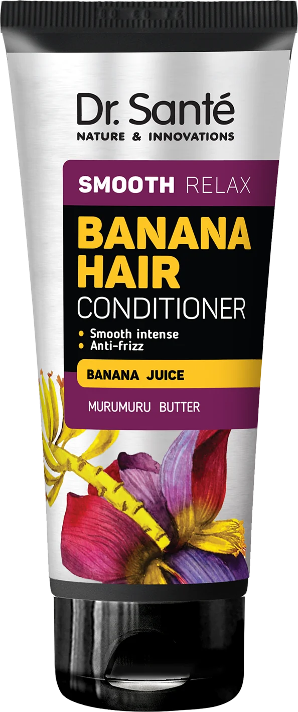 Dr. Santé Banana Smooth Relax odżywka do włosów Sok z banana i Olejek murumuru, 200 ml