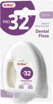 Pro32 Dental Floss Waxed With fluoride Dr. Max nić dentystyczna Pro32 Dental Floss Waxed With fluoride Dr. Max nić dentystyczna