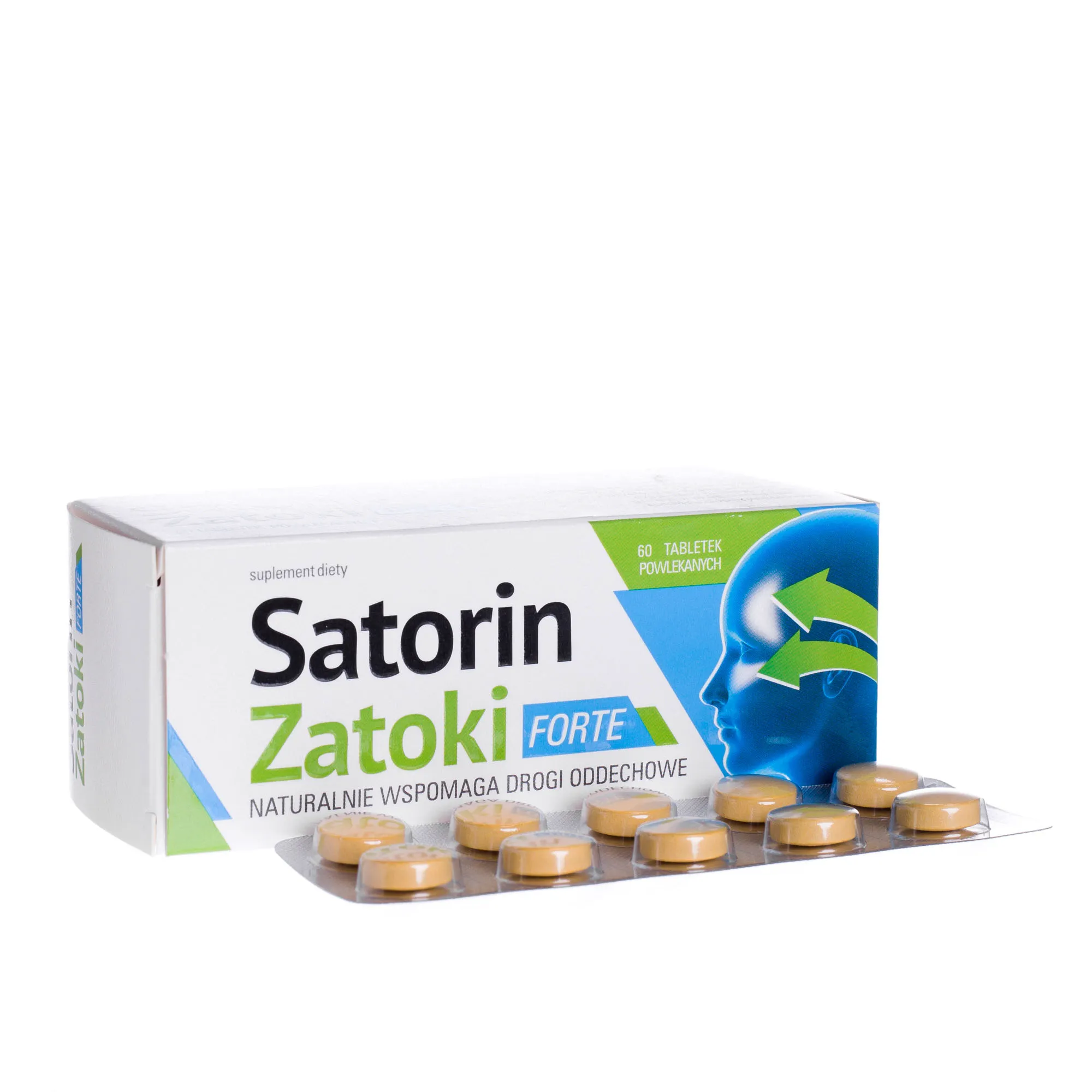 Satorin Zatoki forte, suplement diety, 60 tabletek powlekanych