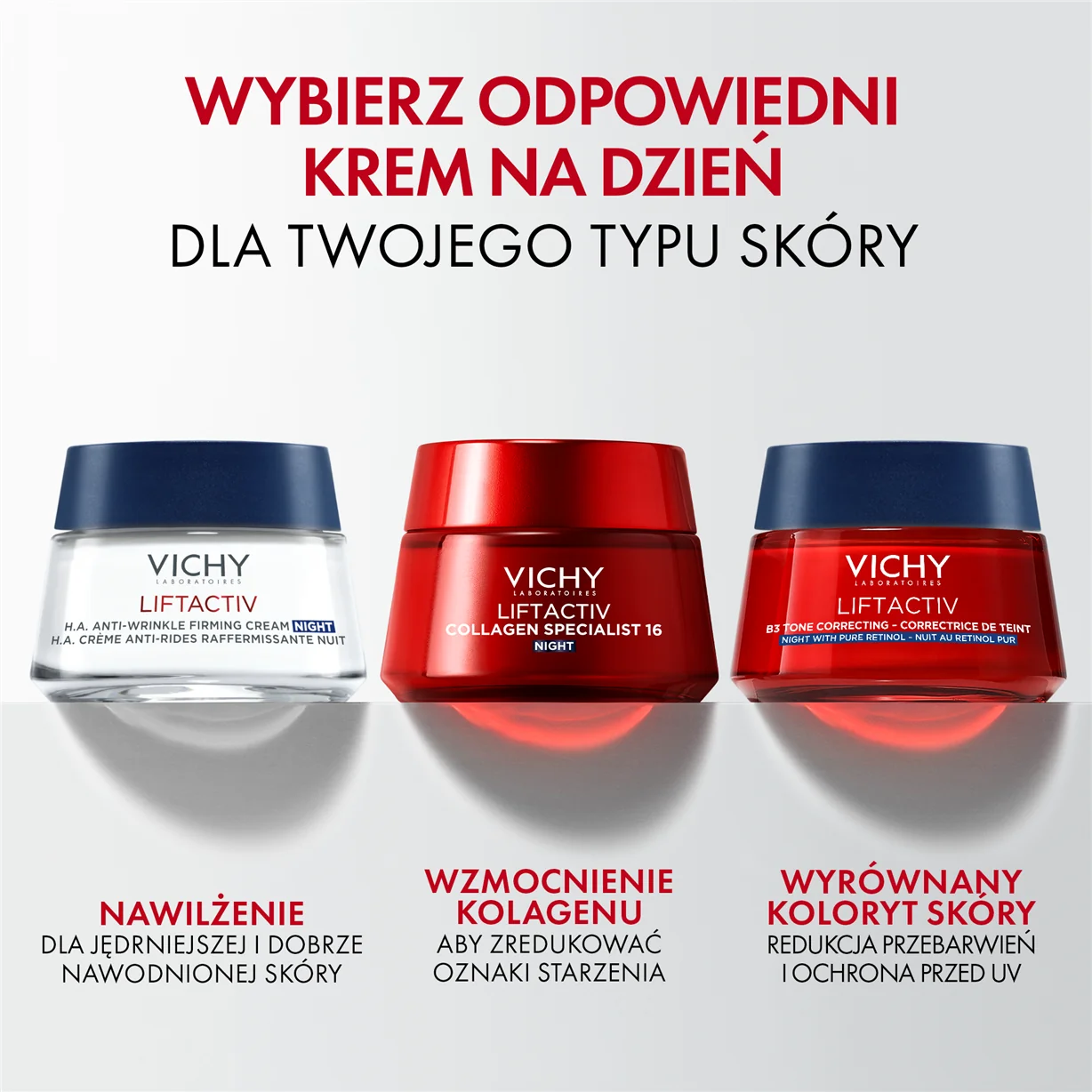 Vichy Liftactiv Collagen Specialist Noc przeciwzmarszczkowy krem na noc, 50 ml