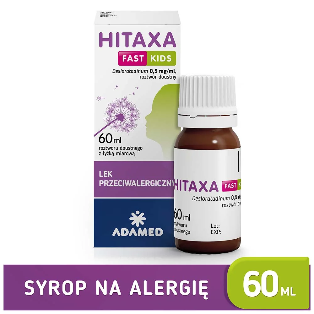 Hitaxa Fast Kids 500 mcg/ml roztwór doustny, 60 ml