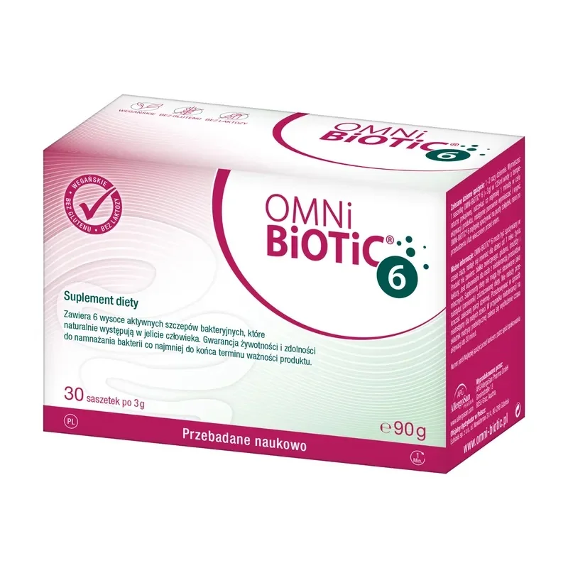 OMNi-BiOTiC® 6 supelemnt diety, proszek w saszetkach, 30 szt. x 3g