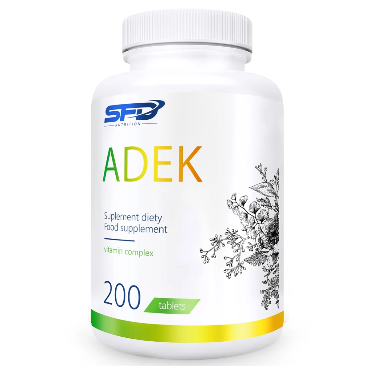 SFD ADEK kompleks witamin A, D, E i K, 200 szt.