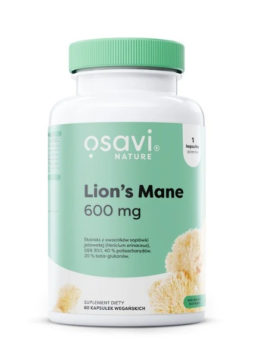 Osavi Lion's Mane 600 mg 60 kapsułek wegańskich