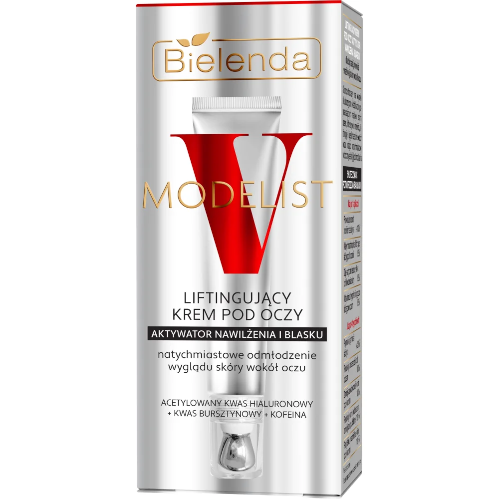 Bielenda V-Modelist liftingujący krem pod oczy aktywator nawilżenia i blasku, 15 ml