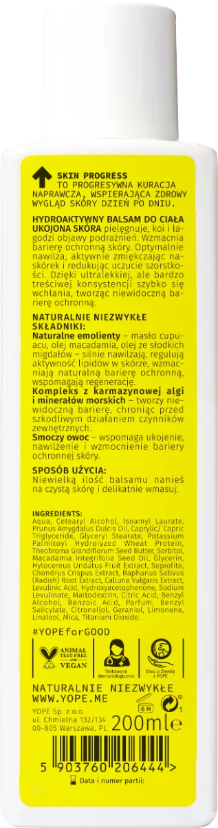 YOPE Skin Progress Ukojona Skóra hydroaktywny balsam do ciała Soft Fruits, 200 ml