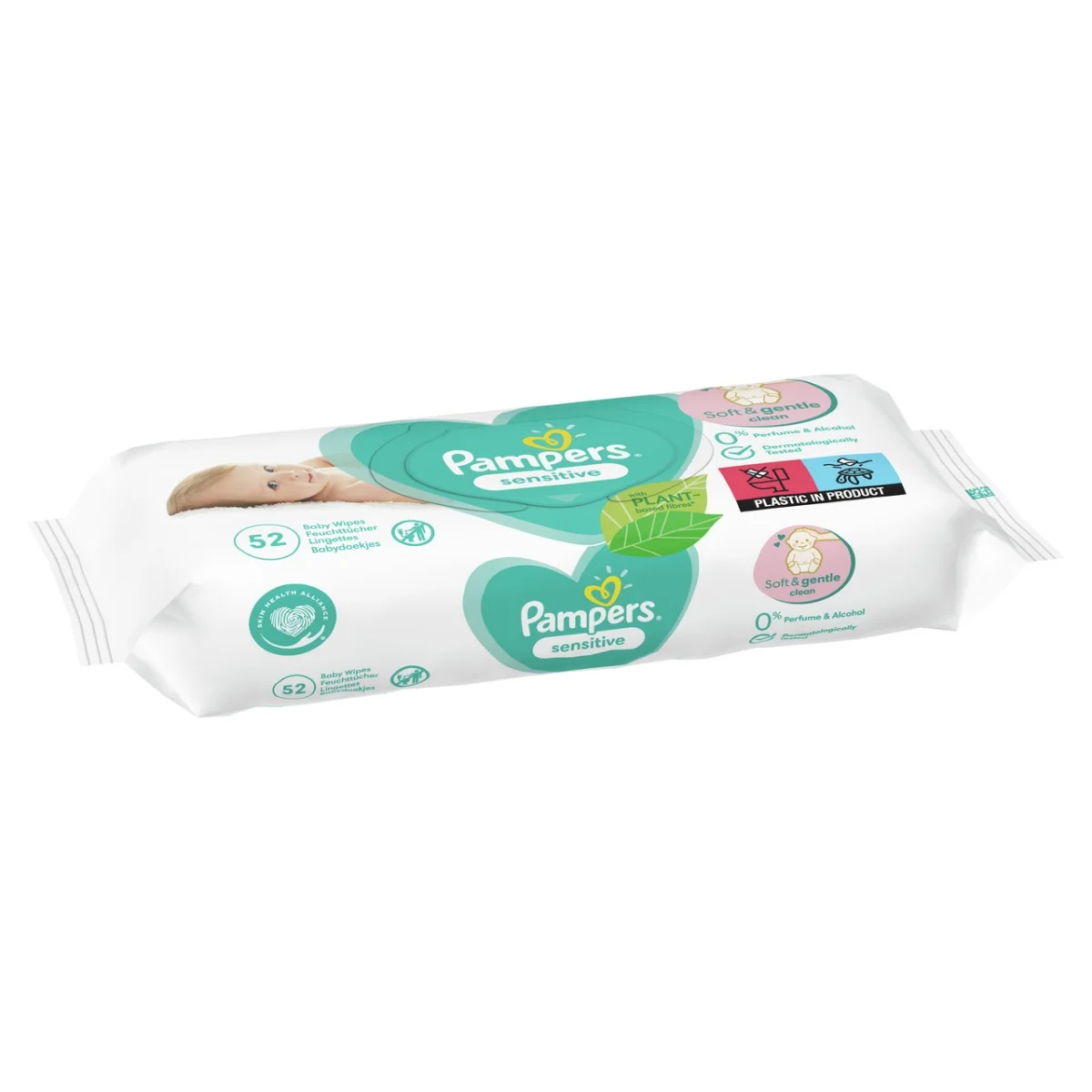 Pampers Sensitive chusteczki nawilżane, 12 x 52 szt.