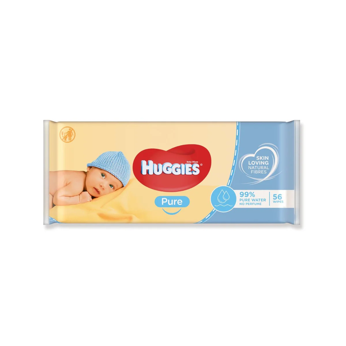 Huggies Pure chusteczki nawilżane, 56 sztuk