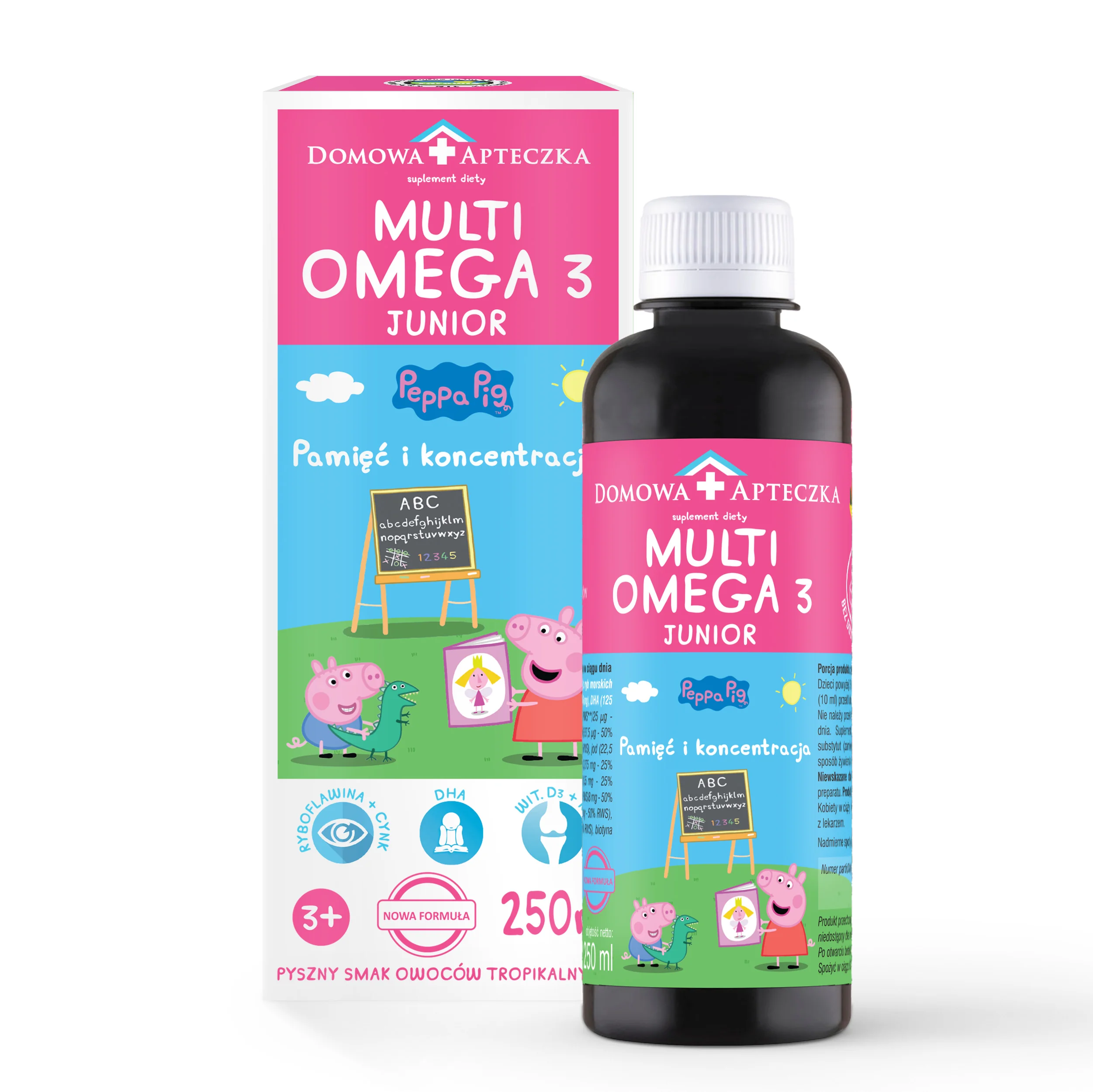 Domowa Apteczka Multiomega 3 Junior tran, 250 ml