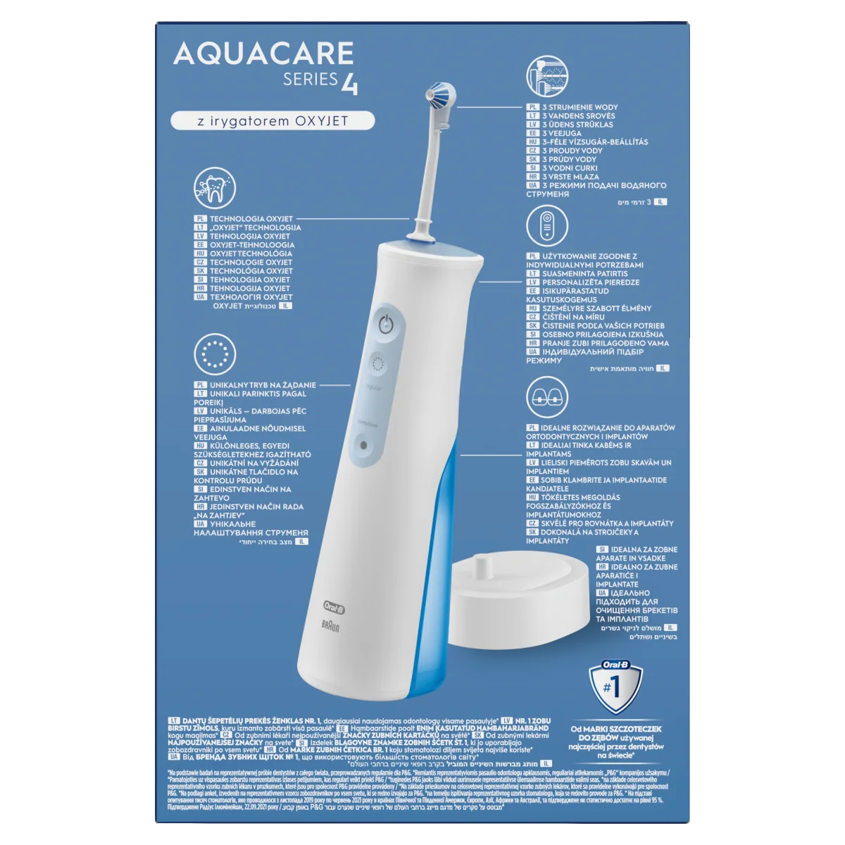 Oral-B Aquacare 4 irygator do zębów, 1 szt.