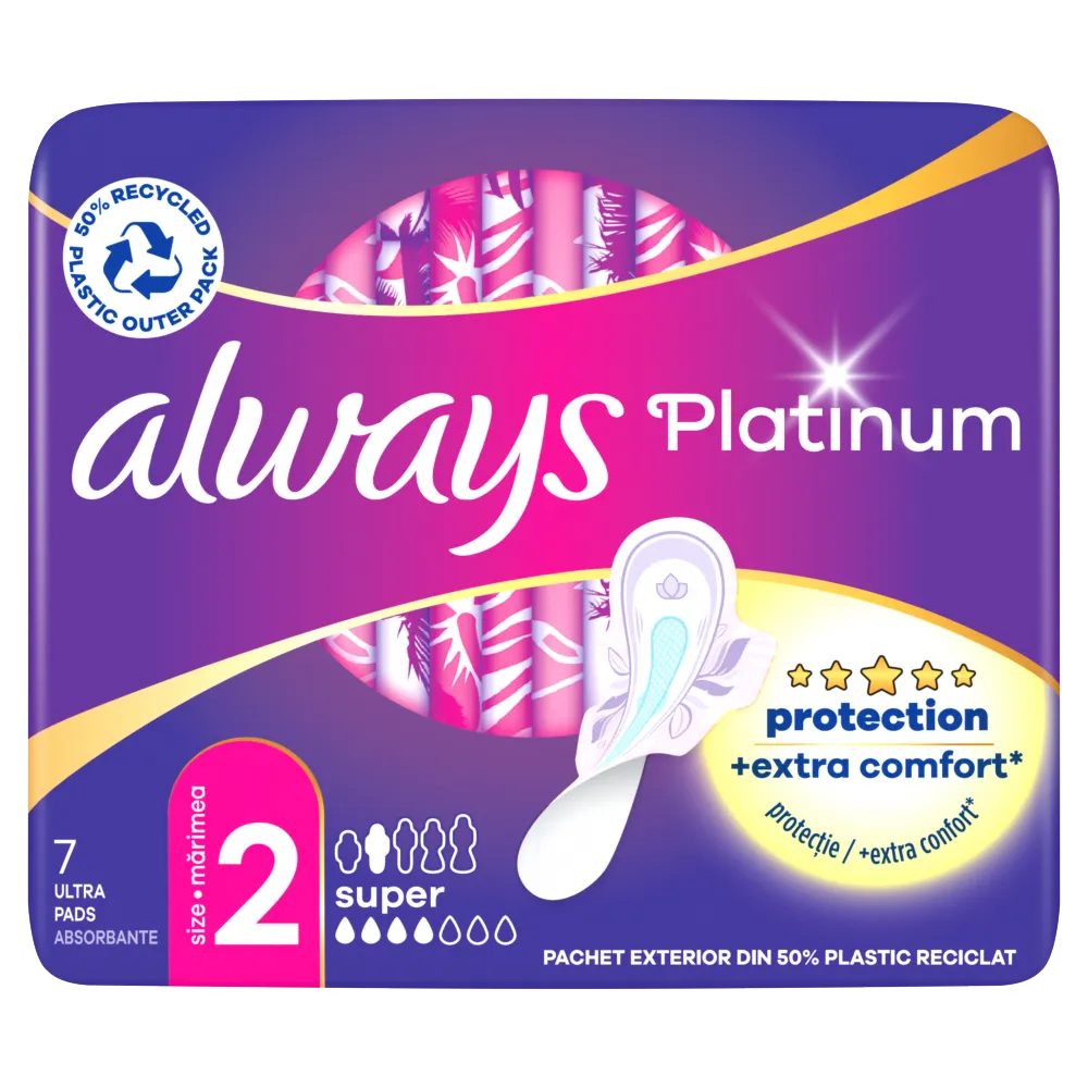 Always Platinum Super, podpaski, 7 sztuk 