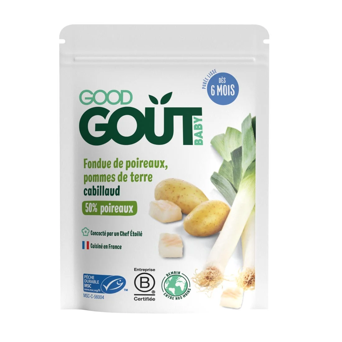 Good Gout BIO por z ziemniakami i dorszem, 190 g