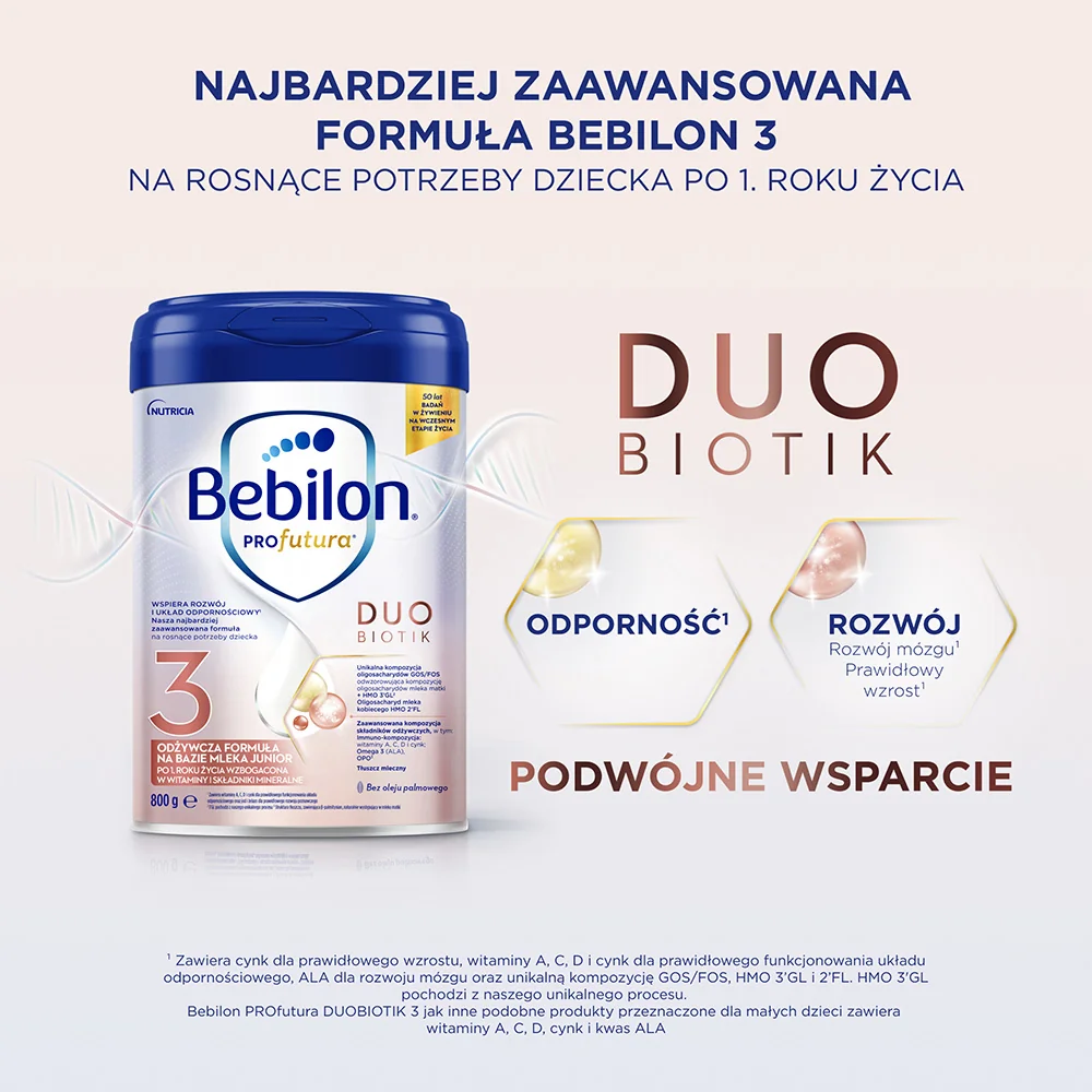 Bebilon Profutura 3 DuoBiotik mleko po 1. roku życia, 800 g