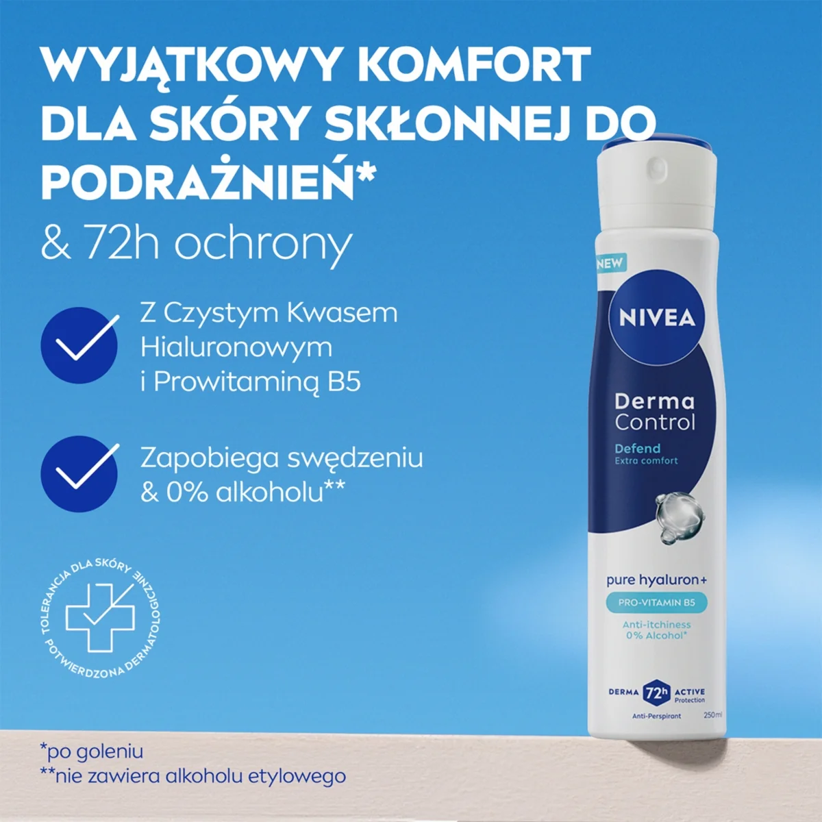 Nivea Derma Control Defend antyperspirant w sprayu, 250 ml