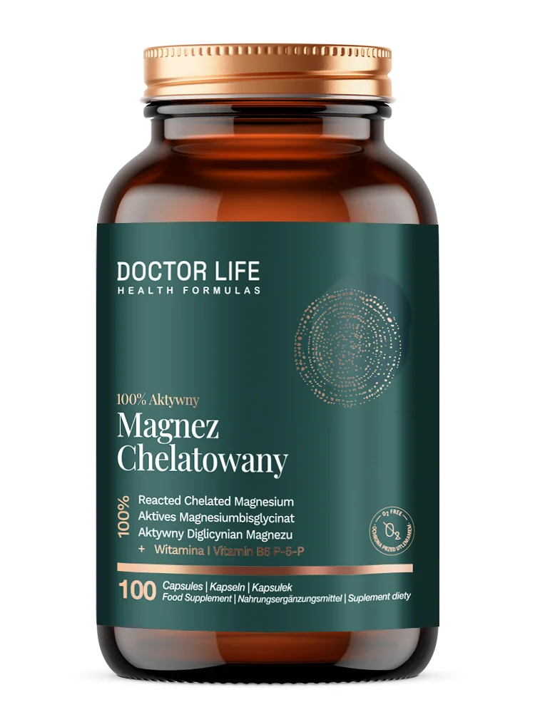 Doctor Life Magnez Chelatowany 100% Aktywny 100 kapsułek