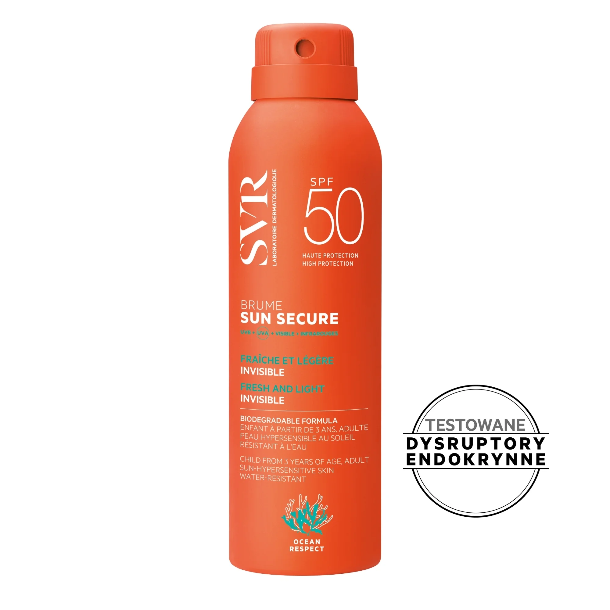 SVR Sun Secure Brum biodegradowalna mgiełka SPF 50+, 200 ml