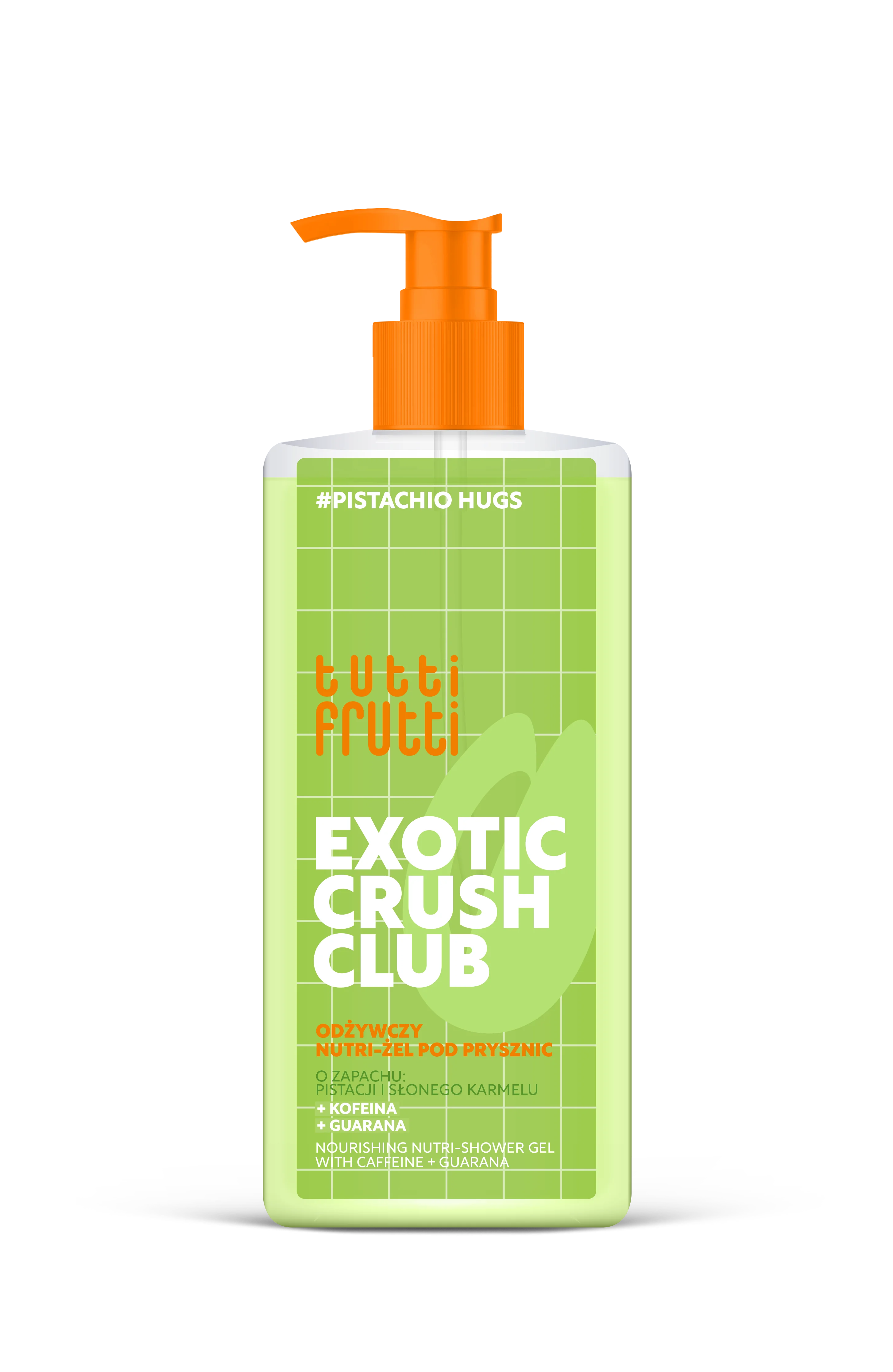 Tutti Frutti #Pistachio Hugs odżywczy nutri-żel pod prysznic o zapachu pistacji i słonego karmelu, 400 ml