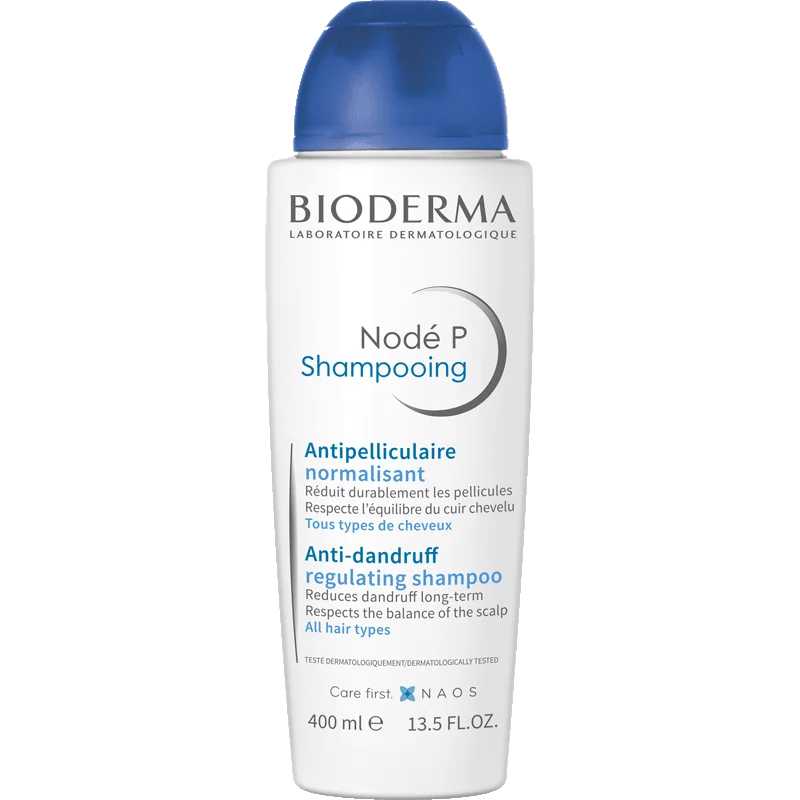 Bioderma Nodé P Shampooing uniwersalny, normalizujący szampon przeciwłupieżowy, 400 ml
